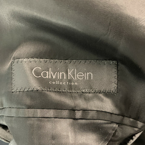 CALVIN KLEIN COLLECTION Taille 34 Smoking à revers en laine unie noire