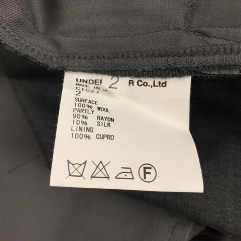 UNDERCOVER Size 2 Grey Wool Cropped Dress Pants