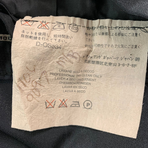 DOLCE & GABBANA Size 32 Black Viscose Blend Tuxedo Dress Pants