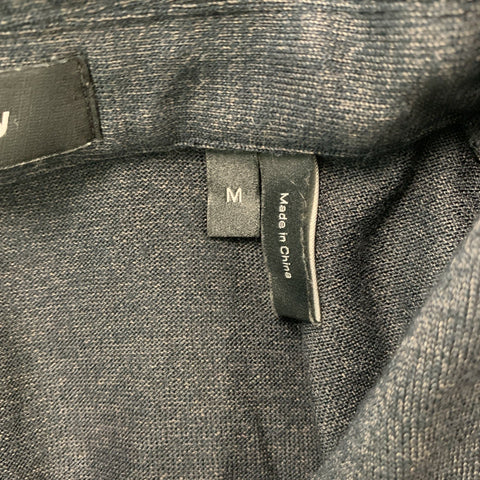 THEORY Size M Charcoal  Modal Blend Short Sleeve Polo