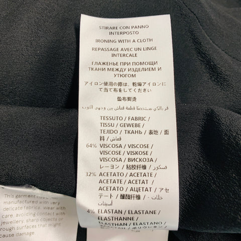 STELLA McCARTNEY Taille 2 Robe dos nu en mélange de viscose noire au-dessus du genou
