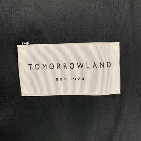 TOMORROWLAND Size M Black White Houndstooth Nylon Blend Jacket