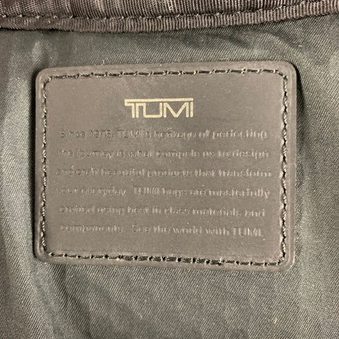 TUMI Black White Mixed Materials Mesh Backpack Bags