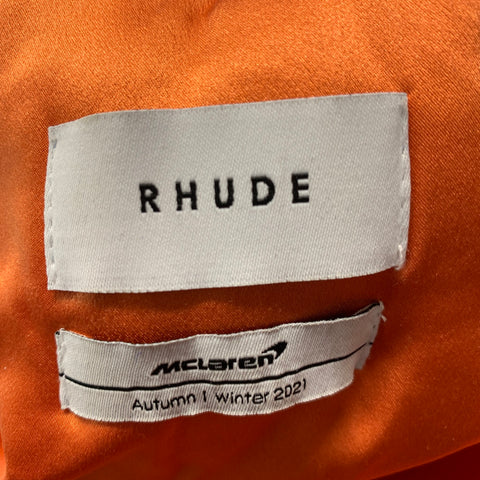 RHUDE Size S Blue Wool  Polyester Ruched Bomber Jacket