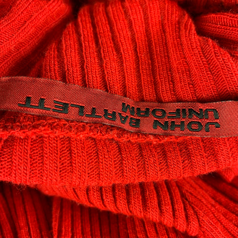 JOHN BARTLETT Size M Red Ribbed Wool Blend Turtleneck Pullover Sweater