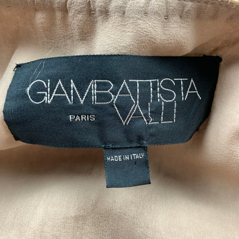 GIAMBATTISTA VALLI Size 6 Gold Tweed Acrylic Blend Cropped Skrit Suit