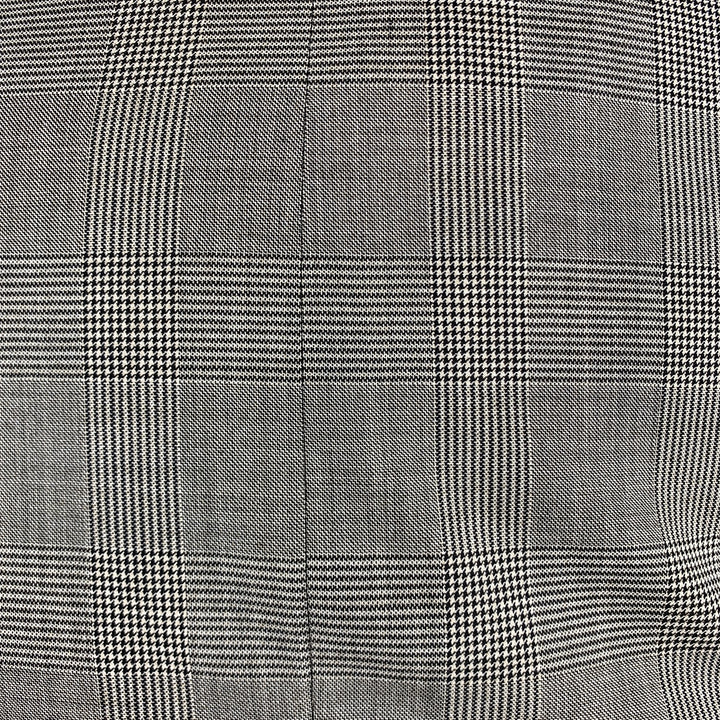 TALLIA Size 36 Gray Glen Plaid Wool Notch Lapel Suit