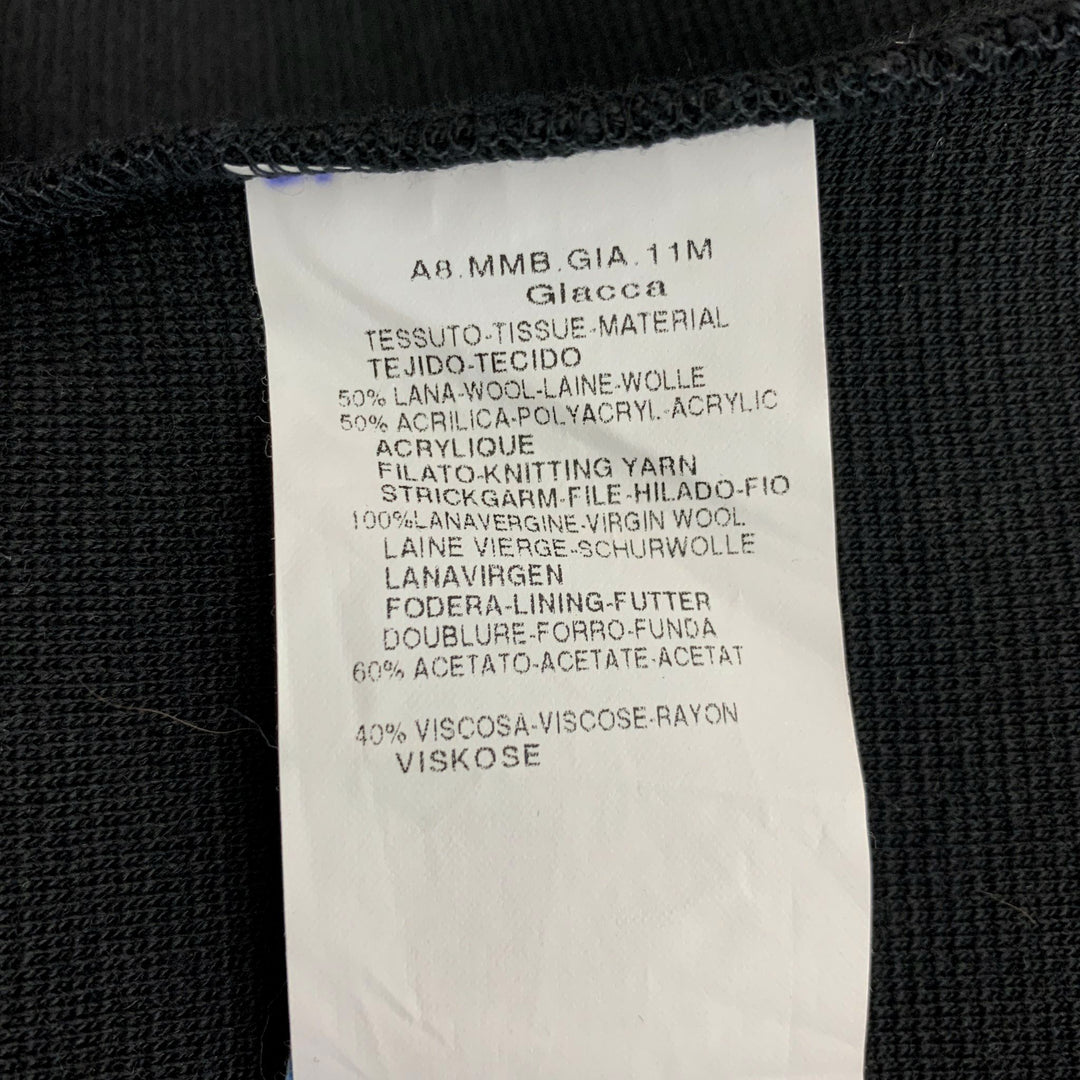 MAX MARA Size M Black Wool &  Acrylic Coat