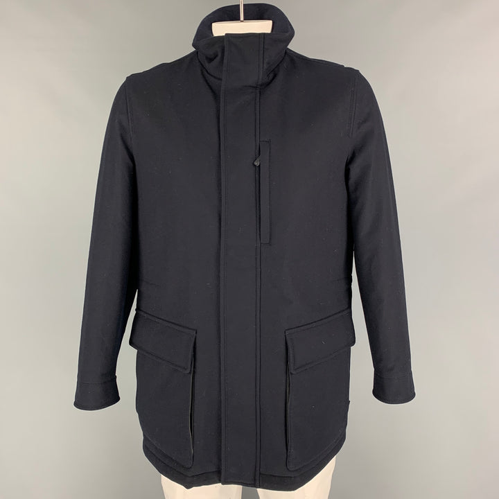 ERMENEGILDO ZEGNA Size 48 Black Wool Cashmere Jacket
