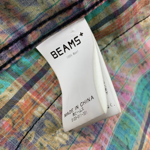 BEAMS PLUS Size M Multi-Color Print Wool Notch Lapel Suit