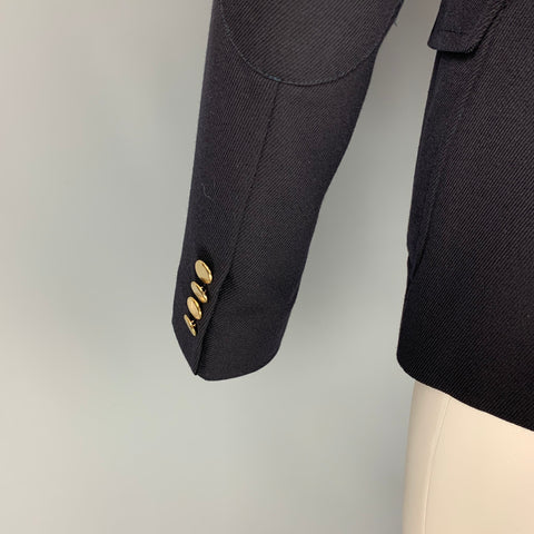 BAND OF OUTSIDERS Size 38 Navy Wool Notch Lapel Sport Coat