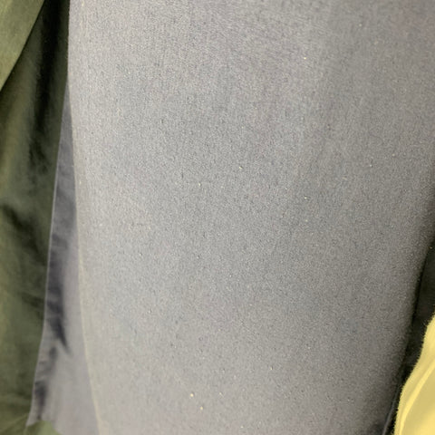 A.P.C. Size L Black Polyester Blend Hidden Buttons Trenchcoat