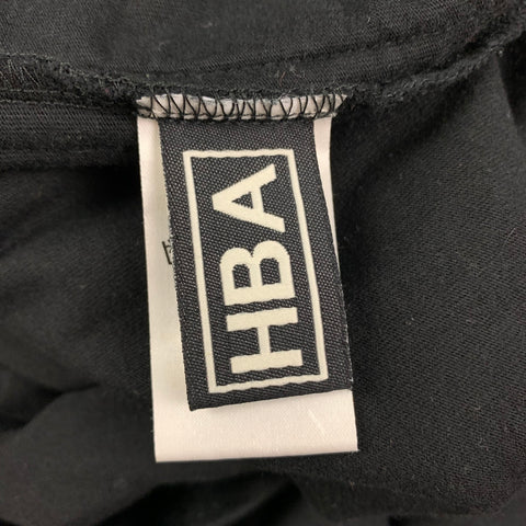 HOOD BY AIR Size S Black Graphic Cotton Long Sleeve T-shirt