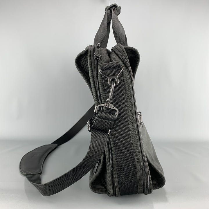 TUMI Solid Black Nylon Canvas Travel Bag