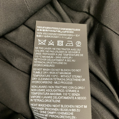 SAINT LAURENT Falda larga de punto negra talla 2