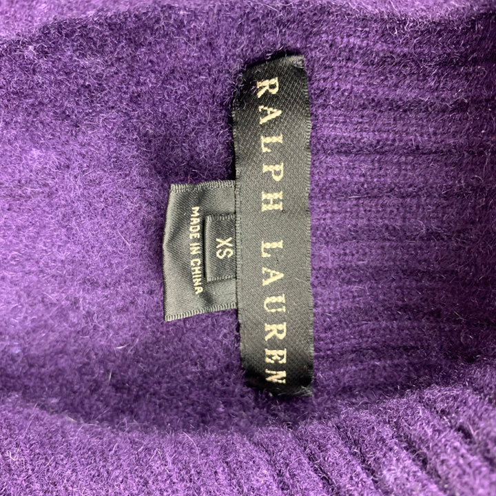 RALPH LAUREN Black Label Size XS Purple Cashmere Sweater