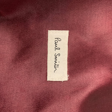 PAUL SMITH Size S Burgundy Cotton Blend Notch Lapel Sport Coat