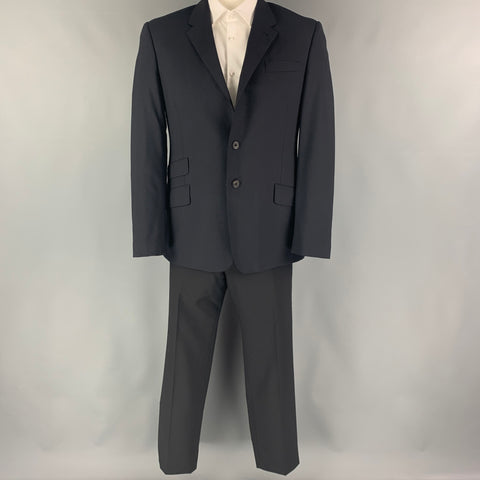PAUL SMITH Size 42 Regular Black Wool Single Breasted Suit