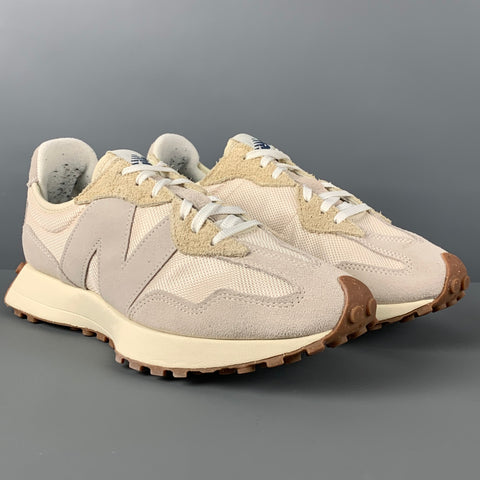 NEW BALANCE 327 Size 11 Beige Mixed Fabrics Low Top Sneakers