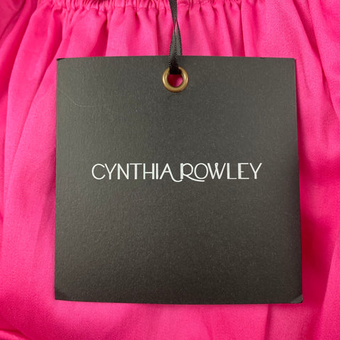 CYNTHIA ROWLEY Size XS Pink Cotton Belted Dress