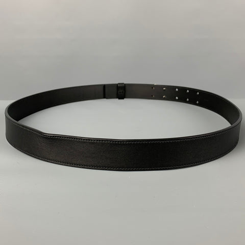 LOUIS VUITTON Size 40 Black Leather Belt