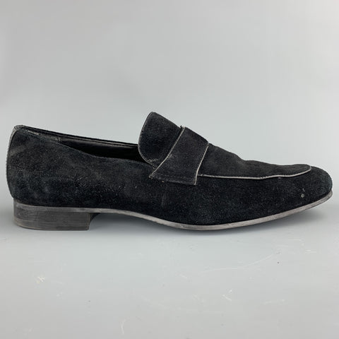 CALVIN KLEIN Size 10 Black Slip On Loafers