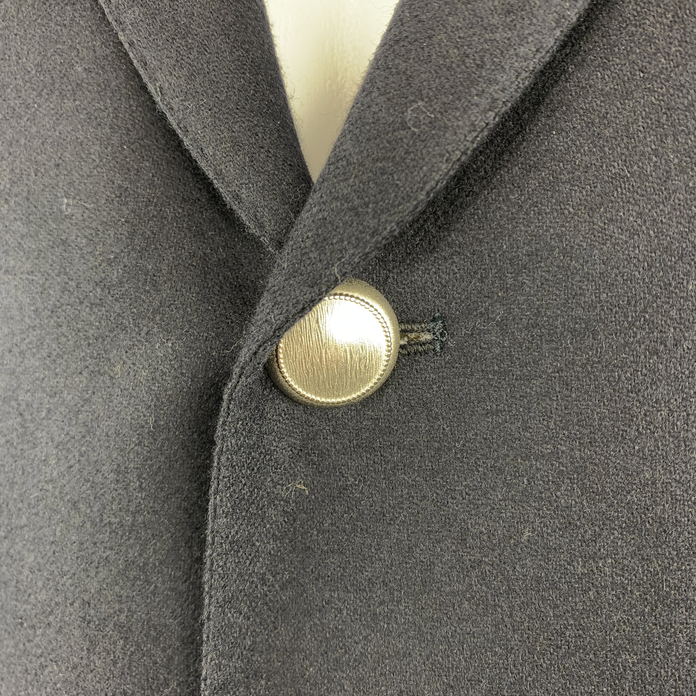 BLACK FLEECE Size 40 Navy Wool Notch Lapel Metal Buttons Sport Coat