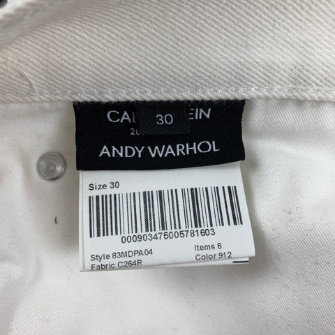 CALVIN KLEIN 205W39NYC x Andy Warhol Size M White Black Print Cotton Set
