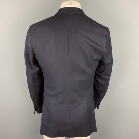 ERMENEGILDO ZEGNA Taille 40 Manteau de sport personnalisé en soie/laine marine