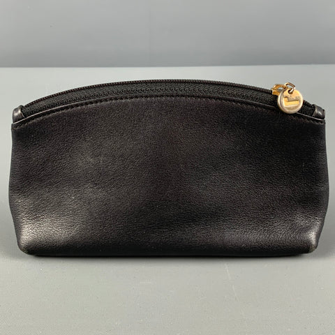 Vintage LANCEL Black Leather Coin Purse