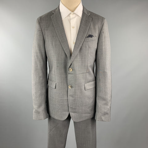 SAND Size 44 Gray Acetate / Viscose Notch Lapel 36 x 32 Suit