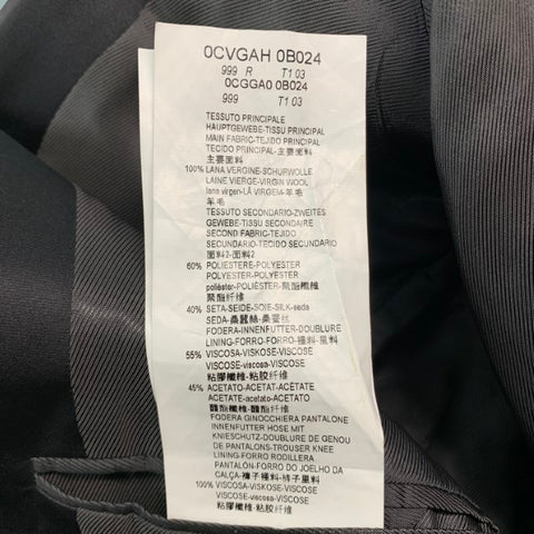ARMANI COLLEZIONI Size 42 Black Wool Notch Lapel Sport Coat