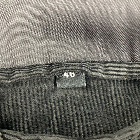 THE KOOPLES Size 36 Black Corduroy Cotton Sport Coat