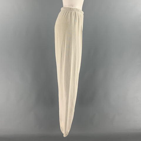 JOAH BROWN Taille XS/S Pantalon de survêtement en coton blanc cassé Pantalon décontracté