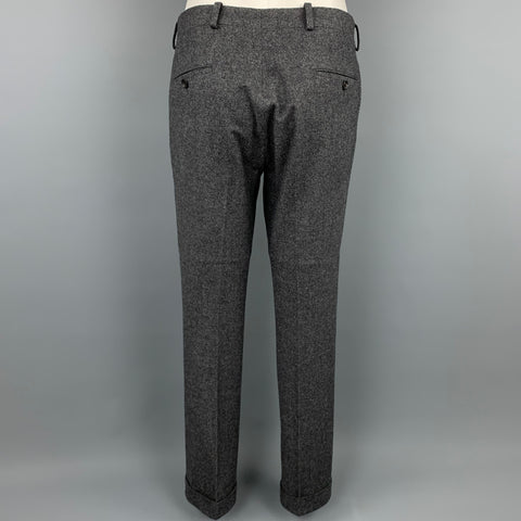SAMUELSOHN Size 40 Regular Dark Gray Wool / Cashmere Custom Suit