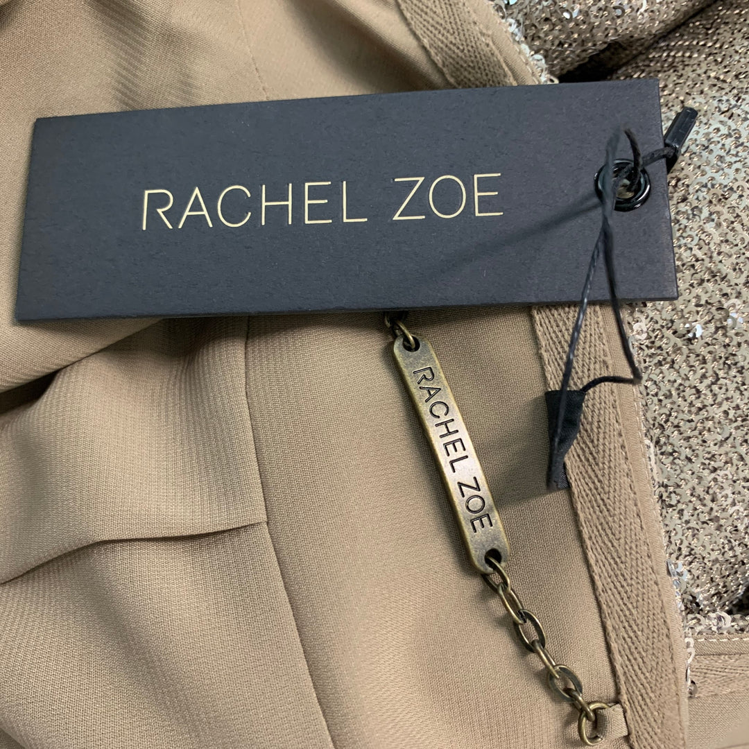 RACHEL ZOE Size S Gold Silver Polyester & Spandex Sequined Jacket