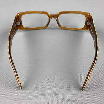 CHANEL Tortoise Shell Textured Acetate Reading Glasses