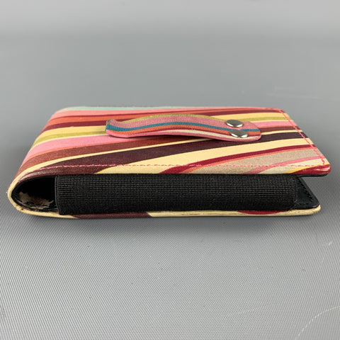 PAUL SMITH Multi-Color Leather Phone Case