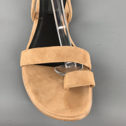 ALEXANDER WANG Taille 6 Sandales NAURA en daim beige avec bride à la cheville