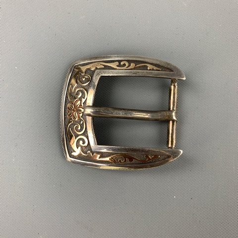 JAMES REID Size One Size Sterling Silver & 14k Gold 4 Piece Belt Buckle