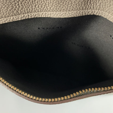 COACH Grey Black Pebble Grain Leather Cross Body Bag