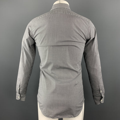 RALPH LAUREN Size S Black & White Checkered Cotton Button Up Long Sleeve Shirt