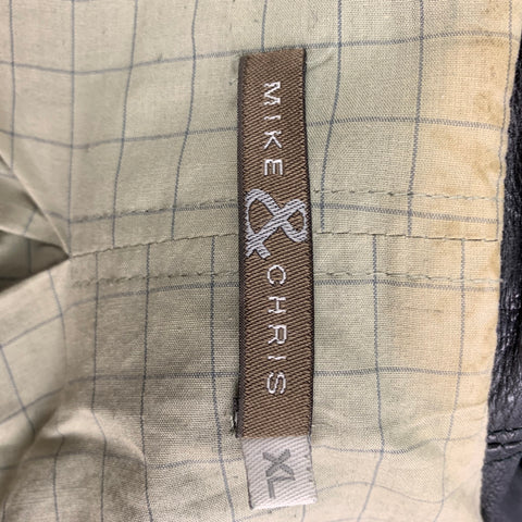 MIKE & CHRIS Size XL Black Zip Up Hoodie Jacket