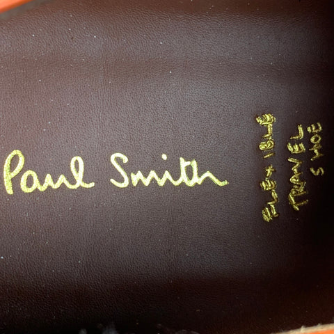 PAUL SMITH Taille 11,5 Chaussures à lacets en cuir perforé Tan