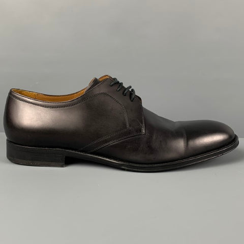 BARNEY'S NEW YORK Taille 11 Chaussures à lacets en cuir noir