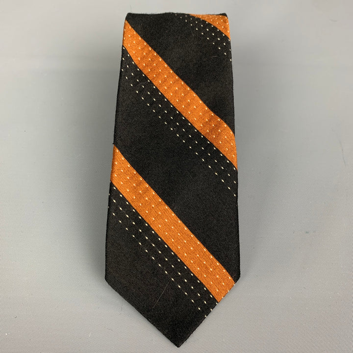 Corbata de seda negra VINTAGE