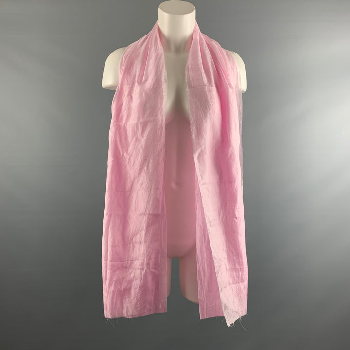 OUR LEGACY Pink Solid Cotton / Silk Scarves