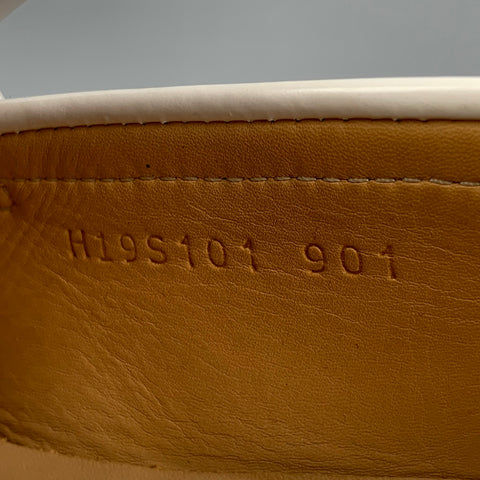 AMI by ALEXANDRE MATTIUSSI Size 9 White Leather Tassels Spazzo Moccasin Loafers