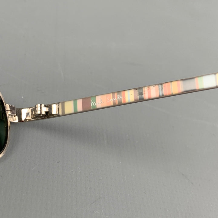 Vintage PAUL SMITH Silver Stripe Metal Sunglasses