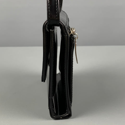 ROBERT CLERGERIE Black Leather Wallet Handbag